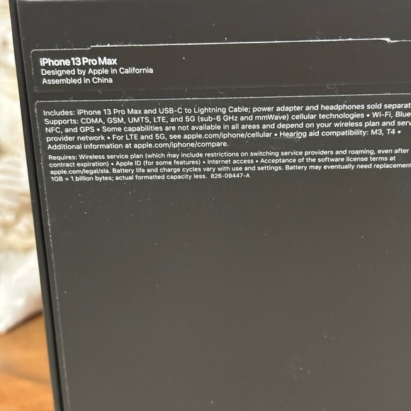 Apple iPhone Graphite 13 Pro Max Phone Box (Box Only) - Picture 4 of 5